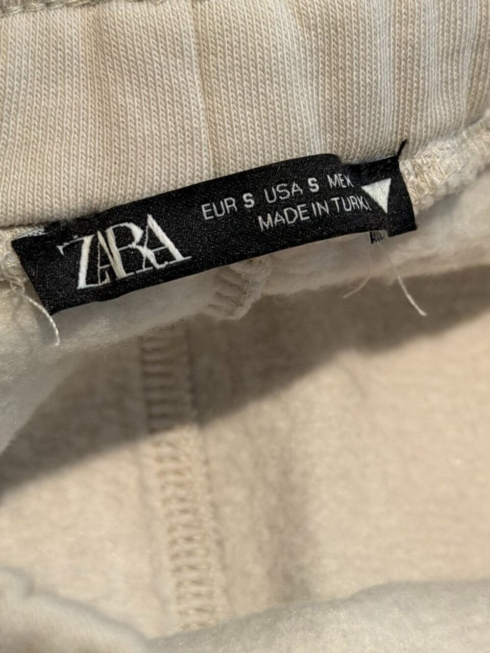 Zara Streetwear Cream Midi Skirt with Slit - Small - Cotton Blend - Picture 7 of 8